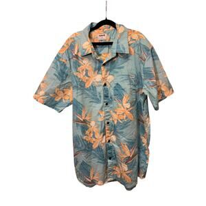 Hurley mens island vibe Hawaiian print breathable cotton shirt sz L
